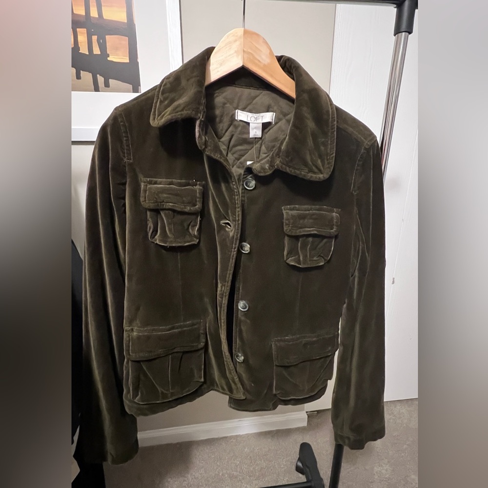 Loft Brown Velvet Jacket
